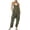 Green, variant on Women's Jumpsuit with Solid Suspender Detailing for Casual Everyday Wear—Effortless -Piece Suit with Pockets