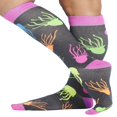 thumbnail image 2 of Printsupport Women 12 mmHg Support Socks  Regular  Pineapple Toss, 2 of 7