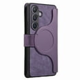 thumbnail image 3 of Case for Samsung Galaxy S22 Detachable Magnetic Wallet Phone Case for Men Women, RFID Blocking Material Retro Folio Flip Leather Case with 3 Card Slots for Samsung Galaxy S22, Purple, 3 of 10