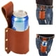 thumbnail image 1 of wonima44 Beer Belt,PU Leather Beer Holster Bottle Holders,Beer Holster Belt Holder,Grilling Beer Gifts for Men Father Day Christmas, for Beer Drinkers/Lovers Beer Accessories for Trave Cowboy Gift, 1 of 1