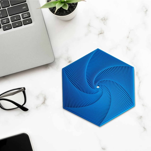 YOTQUSKI Fractal Fidget Hexagon, juguete antiestrés hexagonal, juguete de bolsillo con impresión 3D antiansiedad y alivio del estrés, cubos antiestrés coloridos, juguete sensorial para adultos con