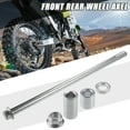 thumbnail image 2 of 1 Conjunto de Eje Delantero y Trasero con Bujes y Tornillo M12 260mm Eje de Moto de Tierra Scooter ATV Color Plateado, 2 of 6