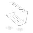 thumbnail image 3 of Organizador de maquinillas de afeitar de fácil instalación, soporte de pared de acrílico transparente para brochas de afeitar, colgador para ducha de, 3 of 8