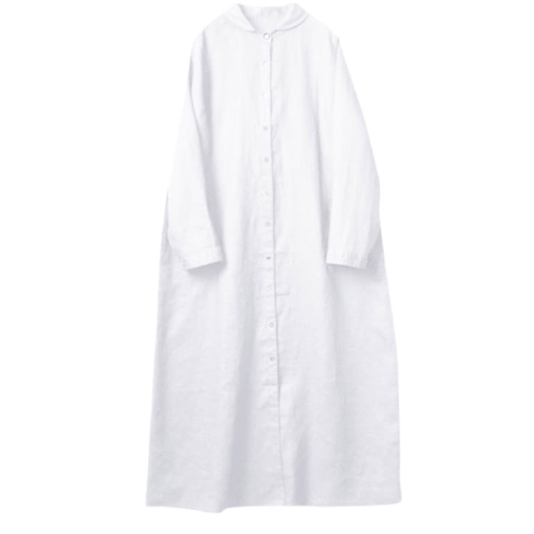 Riforla Fashion Linen Dress Women's High End Medium Long Loose Casual Cotton Linen Shirt Skirt Women Tunic Dress White M - Walmart.com Riforla Fashion Linen Dress Women's High End Medium Long Loose Casual Cotton Linen Shirt Skirt Women Tunic Dress White M - Walmart.com
