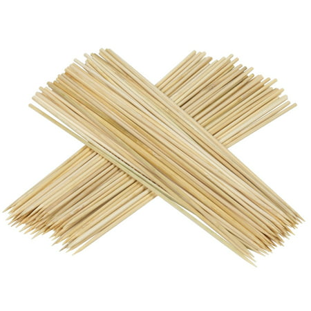 100 Bamboo Skewers For BBQ Kebab Fruit Chocolate Fountain Wooden Sticks