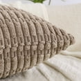 thumbnail image 2 of Decorative Throw Pillow Covers 16x16 inch Set of 4 Neutral Corduroy Square Cushion Case for Decor Living Room Couch Bed Sofa, 2 of 3
