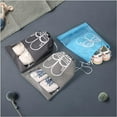 thumbnail image 4 of 10 Travel Shoe Bags, Large Drawstring Carry Shoe Organizer, Space Saver With Clear Stitching, 4 of 5