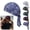 Blue, variant on Cooling Skull Cap Helmet Liner – Breathable Sweat-Wicking Bandana Head Wrap for Men & Women, Paisley.(Black)
