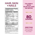thumbnail image 4 of Nature's Bounty Hair, Skin & Nail Gummy Vitamins, Collagen & Biotin, 80 Ct, 4 of 8