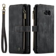 thumbnail image 3 of Wallet Case Artificial Leather Card Holder, Magnetic Kickstand & Zipper For Samsung Galaxy S23 S22 S21 S20 Ultra S21 FE S10 S9 S8 Plus Note 10 Note 20 Ultra, 3 of 5