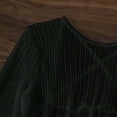 thumbnail image 6 of UTSJKR Women's Mesh Hollow Out Drawstring Bikini 3 Piece Set, Cutout Tie Design Bathing Suit, Sexy Vacation Beachwear Black S, 6 of 7
