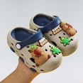 thumbnail image 6 of CUZIBR Toddler Kids Clogs Cute Cartoon Animal Graphic Summer Slippers For Girls Soft Anti- Sole Indoor Outdoor Waterproof Beach Sandal Holiday Vacation Casual Garden Shoes,Grey,3-4 Years, 6 of 8