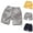 Gray, variant on CYRBOKO Boys Shorts with Pockets, Casual Cotton Vacation Elastic Waist Cargo Shorts Gray Size 7-8T