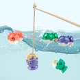 thumbnail image 2 of Dadiaei Magnetic Fishing Game with Music Rotating Board 15 Fish 4 Poles Fishing Toy Early Learning Interactive Play, 2 of 5