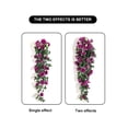 thumbnail image 4 of Flor Artificial de ratán, planta falsa, vid, decoración colgante de pared, rosas, flores para el hogar, fiesta, decoración interior al aire libre, 4 of 4