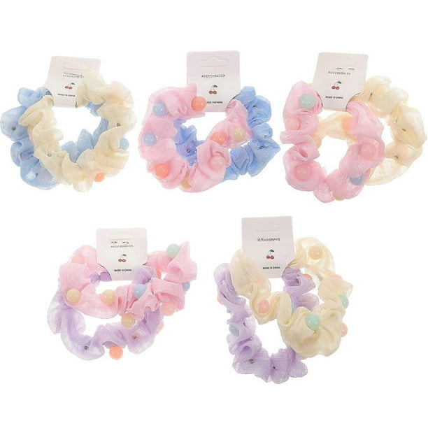 Fashionable Hair Bands For Women 10Pcs Elastic Ponytail Holders With Chic Colors For Daily Use And Parties