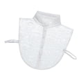 thumbnail image 3 of Blusa con cuello de encaje falso para niñas, cuello de blusa desmontable, cuello Dicky con lazo Blanco, 3 of 9