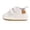 White, variant on Zwiiyzr Unisex Baby First Walking Shoes 0-15 Months Infant Sneakers Boys Girls Shoes Non-Slip Rubber Sole High-Top Toddler Crib Activewear Newborn Loafers Flats White