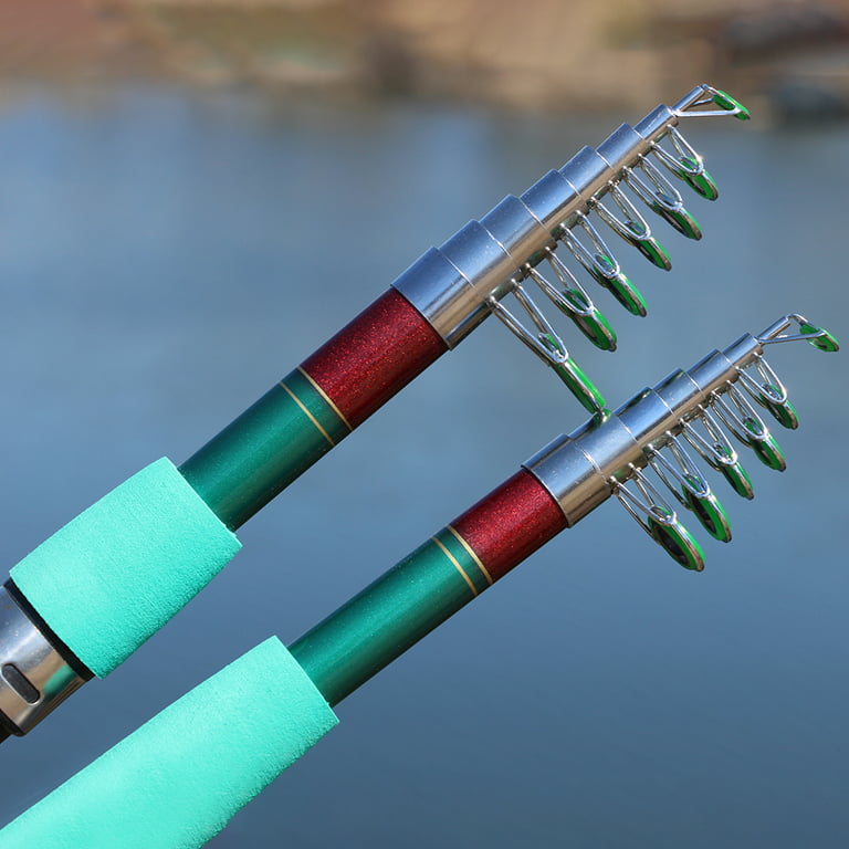  Telescopic Fishing Rod Telescopic Lure Rod 1.8M 2.1M 2.4M 2.7M  Carbon Cork Wood Handle Spinning Rod Fishing Pole Tackle Fishing Rod Set  (Color : Casting Rod, Length : 1.8 m) 