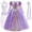 Dress And Accessories, variant on BlueZoo Princess Costume for Girls Halloween Fancy Party Cosplay Dress Up Purple Princess Dress