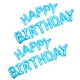 thumbnail image 5 of KAKOWELY 2 juegos de globos de feliz cumpleaños, decoración de cumpleaños de moda para niños y niñas, 5 of 5