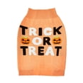 thumbnail image 3 of Vibrant Life, Dog Clothes, Trick or Treat Halloween Pet Sweater, Orange, Size Large, 3 of 7