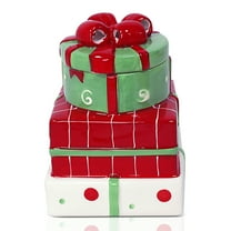 GOBWCOT Christmas Estate Gift Box Cookie Jar, Kitchen Storage Decorative Box, Suitable for Christmas Holidays and Daily Use