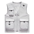 thumbnail image 1 of Chaqueta de Hombres Casual Delgado Multi-Bolsillo Seco Rápido Suelto Montaña Al Aire Libre Abrigo Deportivo, Chaqueta Traje para Hombres, 1 of 8