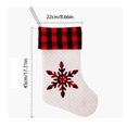 Birthday Decorations White Christmas Stocking Hanging Red And Black
