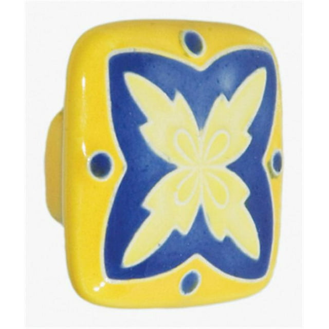 Acorn PS8YP Lg Sq Yellow and Blue Inchx Inch Design