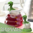thumbnail image 4 of FEJANPON Funny Silicone Dinosaur Tea Strainer, Tea Infuser Ball Steeper (Green), 4 of 7