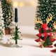 thumbnail image 5 of Portavelas de cristal para decoración de coronas de árbol de Navidad | Soporte para velas transparente para decoración navideña del hogar | Adorno para chimenea de mesa de cena romántica, 5 of 7