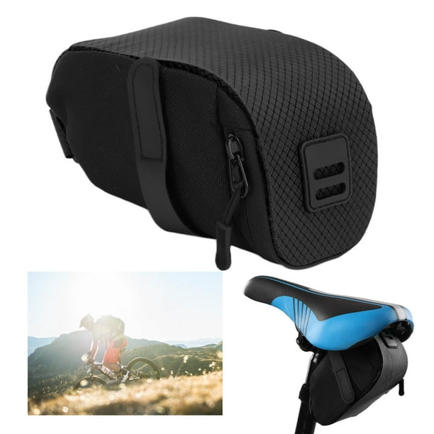 Bicycle BSOUL Bicycle Tail Bag Waterproof Saddle Bike Cycling Equipment for Mountain Road Bikes SeatBlack