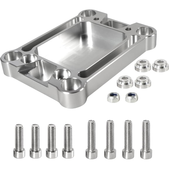 YIUIY Shift Lever Base Shifter Box Plate Adapter Compatible With Honda Civic Integra W/ K20 K24 K-Series Swap