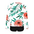 thumbnail image 4 of Women Two Piece Rash Guard Long Sleeve Swimsuits UV UPF 50+ Swim Shirt Bathing Suit with Boyshort Bottom Built in Bra Quick Dry Breathable Swimwear 2026 Summer Beach Vacation Outfits, 4 of 7