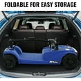 thumbnail image 6 of 4 Wheels Mobility Scooter, Folding Lightweight Travel Mobility Scooter with Front & Rear LED Light, Heavy Duty Electric Motorized Scooters for Seniors Adults, Compact Mobility Scooter, Blue, 6 of 8