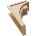 thumbnail image 6 of 8"W x 16"D x 24"H Classic Viola Rough Cedar Woodgrain TimberThane Corbel, Primed Tan, 6 of 6