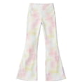 thumbnail image 5 of Atogsazn Kids Girls Tie Dye High Waisted Leggings Children Flare Leg Yoga Pants Athletic Bell Bottoms Pant Pink 10-11Years Fashion, 5 of 6
