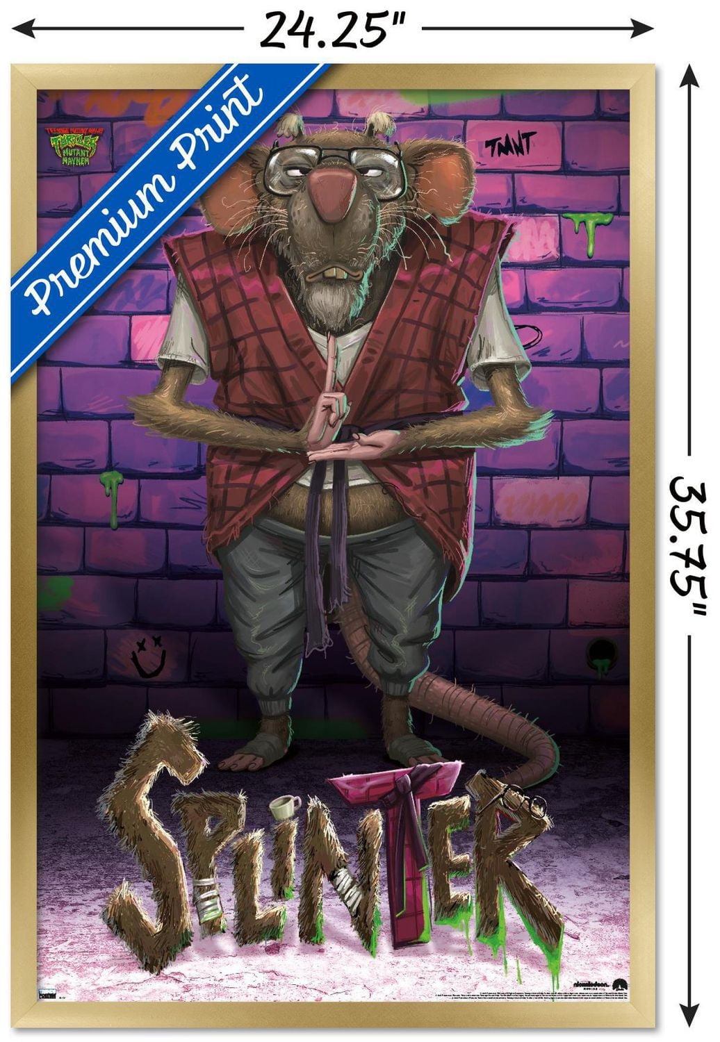 Teenage Mutant Ninja Turtles: Mutant Mayhem - Splinter Wall Poster, 22.375" x 34"