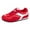 Red, variant on Womens Fashion Sneakers Breathable Mesh Suede Trendy Color Block Tennis Shoes Lace up Nonslip Round Toe Walking Shoes Black Size 6.5