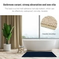 thumbnail image 4 of 3 Pieces Bathroom Rugs Set, Chenille Soft Plush Anti-Slip Bath Rug + Toilet Mat Microfiber Shaggy Mat for Bathroom, Dark Gray, 4 of 8
