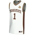 thumbnail image 2 of Unisex GameDay Greats #1 White Texas State Bobcats Lightweight Basketball Jersey, 2 of 4