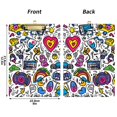 thumbnail image 5 of FORMRS Acrylic Clipboard with Low Profile Clip Standard A4 Letter Size, 12.5" x 9", White Doodle Pattern, 5 of 8
