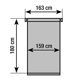 thumbnail image 4 of Persiana Stor Planet 160x180 cm Roll-Up Enrollable Blanco, 4 of 4