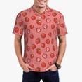 thumbnail image 1 of Fotbe Red Strawberry Camiseta Polo de Golf para Hombre con Estampado – Camisa Deportiva Transpirable con Cuello Abotonado-X-Large, 1 of 6