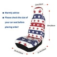 thumbnail image 6 of ZNDUO Red White Stars Usa Flag Patriotic Pattern Car Seat Covers, Breathable Polyester Universal Seat Covers for Cars, 2PCS Car Seat Covers Front Seats Only, 6 of 8