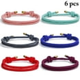 thumbnail image 2 of Bracelet Ficelle Simple Réglable : 6 Pcs Bracelet d'Amité de couple mignon, 2 of 10