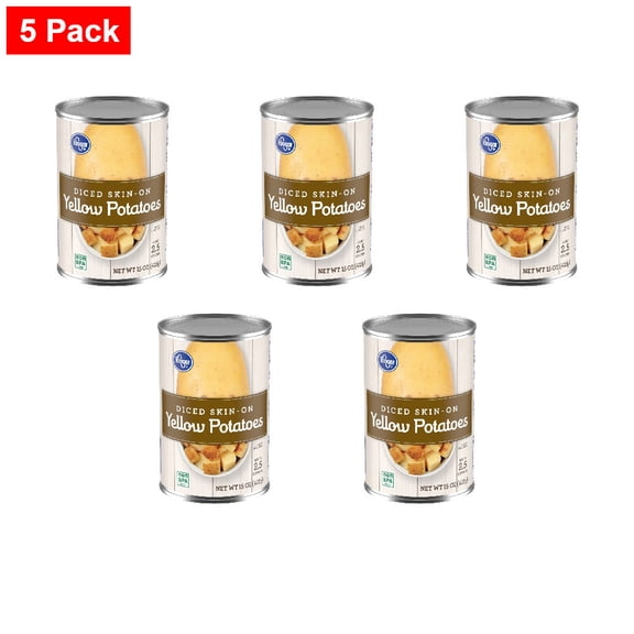 Kroger Diced Skin-On Yellow Potatoes 15 oz - 5 Pack
