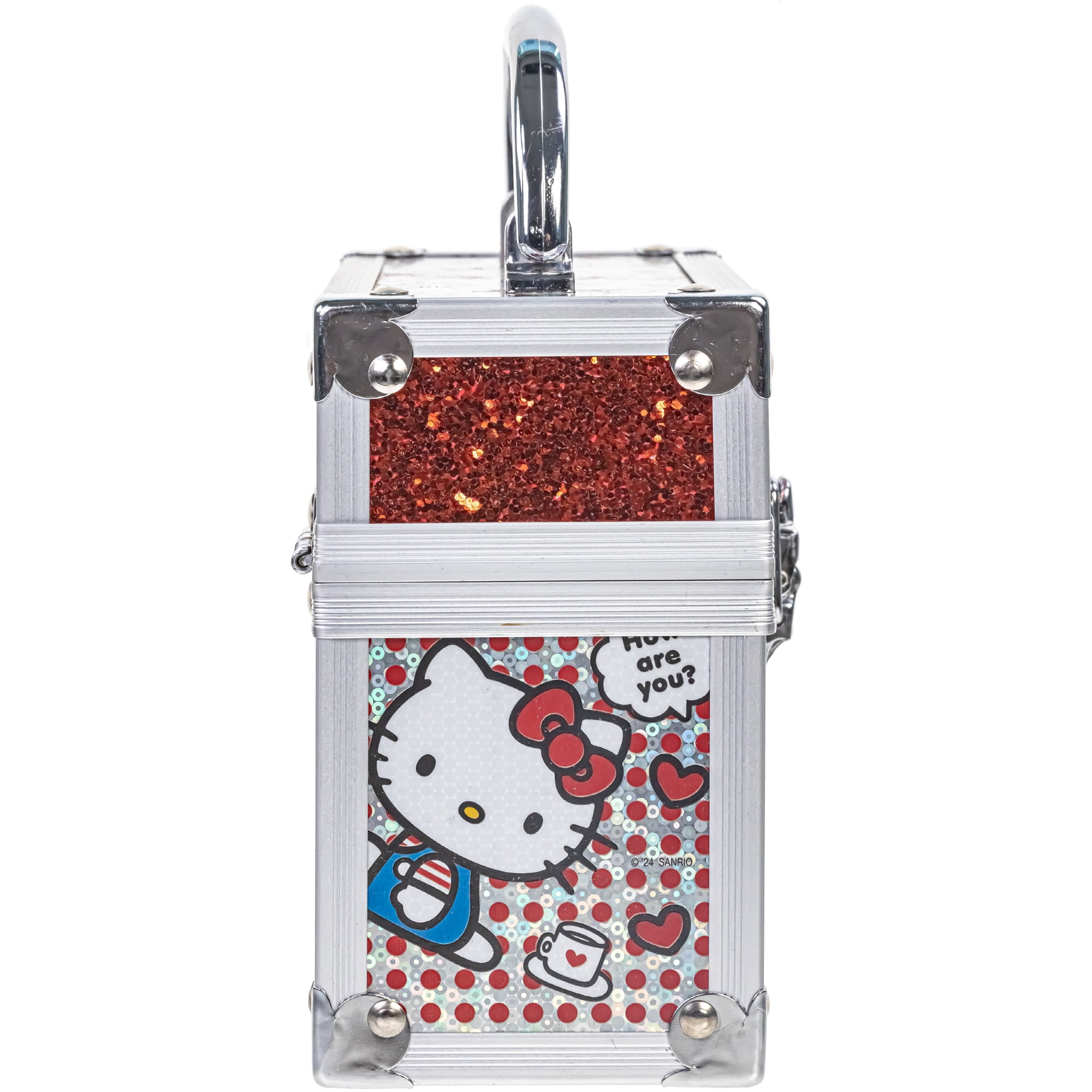 Hello Kitty Lip Balm Set In Mini Train Case, Townley