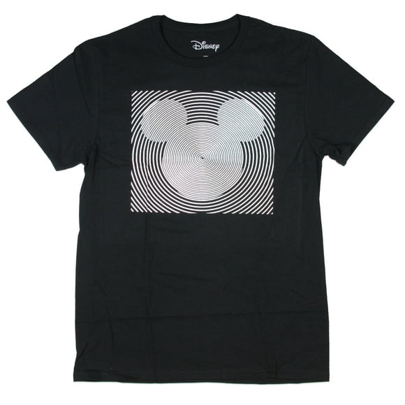 Disney T-Shirt pour Homme Mickey Mouse à Motif de Spirale Hypnotique, Grand